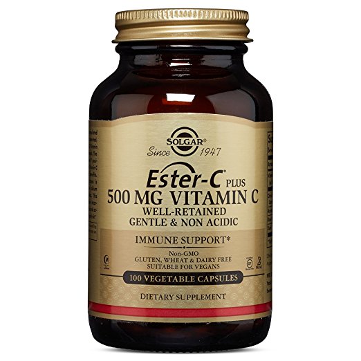 Ester-C Plus Vitamin C (Ester-C Ascorbate Complex) 500 mg, 100 Vegetable Capsules
