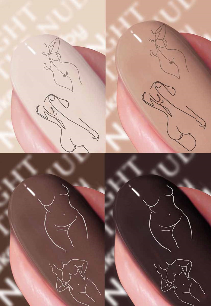 Every Body In Love 4-Piece Nail Polish and Sticker Set