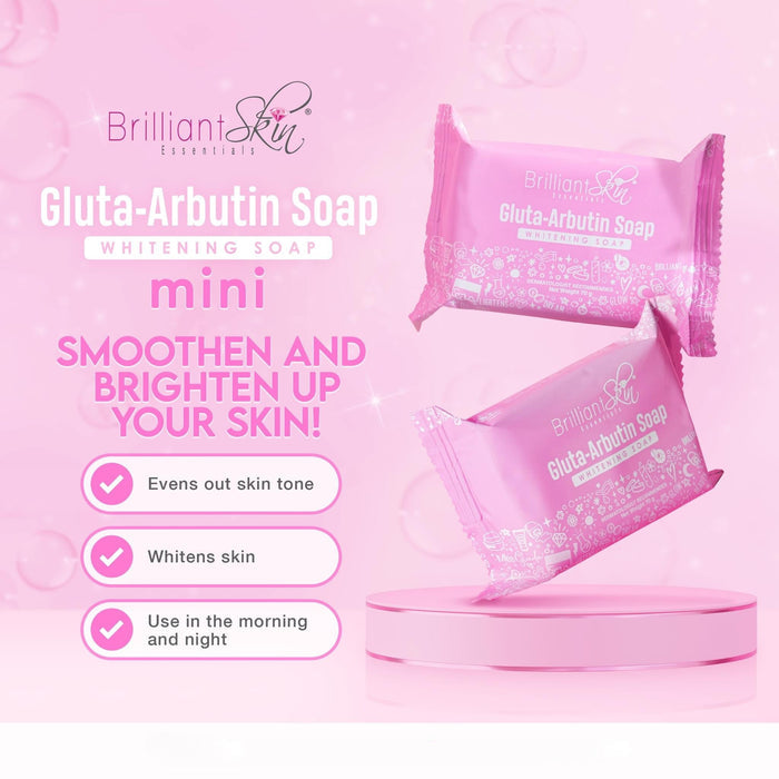 Brilliant Skin Gluta - Arbutin Soap 135g. صابونة بريليت سكن جلوتا أربوتين 135 جرام - Princess Cosmetics Qatar