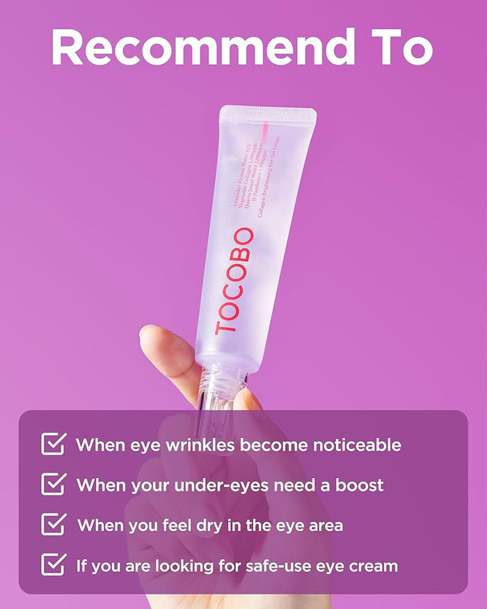 Tocobo Collagen Brightening Eye Gel Cream 30ml توكوبو كولاجين جل تفتيح العين كريم - Princess Cosmetics Qatar