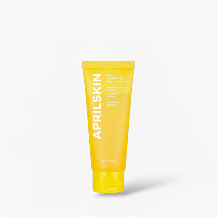 April Skin Real Calendula Peel Off Pack 100g قناع تقشير زهرة الكاليندولا الحقيقية من أبريل سكين - Princess Cosmetics Qatar