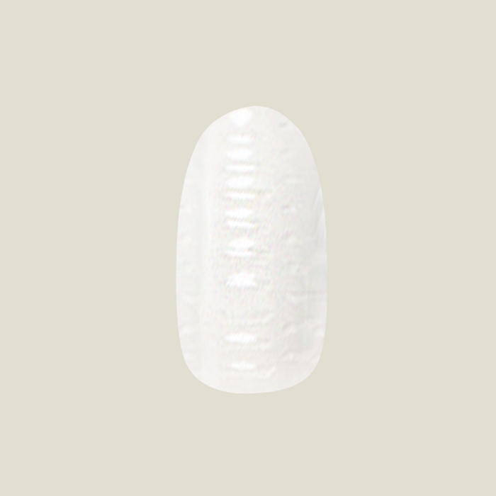 Faux Snakeskin - Press-On | Medium | Oval white nail with subtle textured snakeskin pattern for easy at-home manicure
