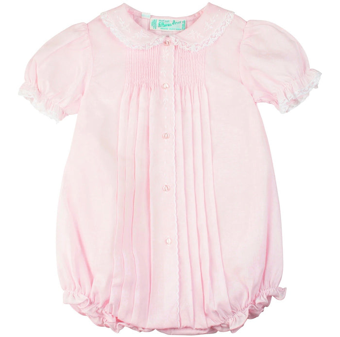 Feltman Button Front Bubble-Pink