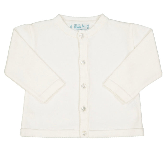 Feltman Ivory Classic Knit Cardigan