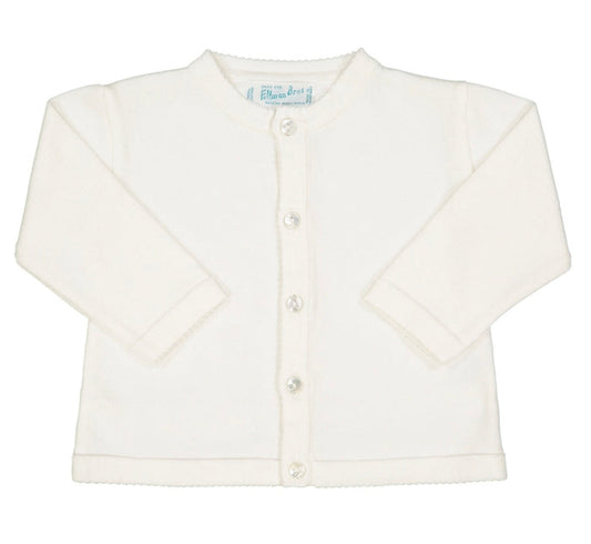Feltman Ivory Classic Knit Cardigan