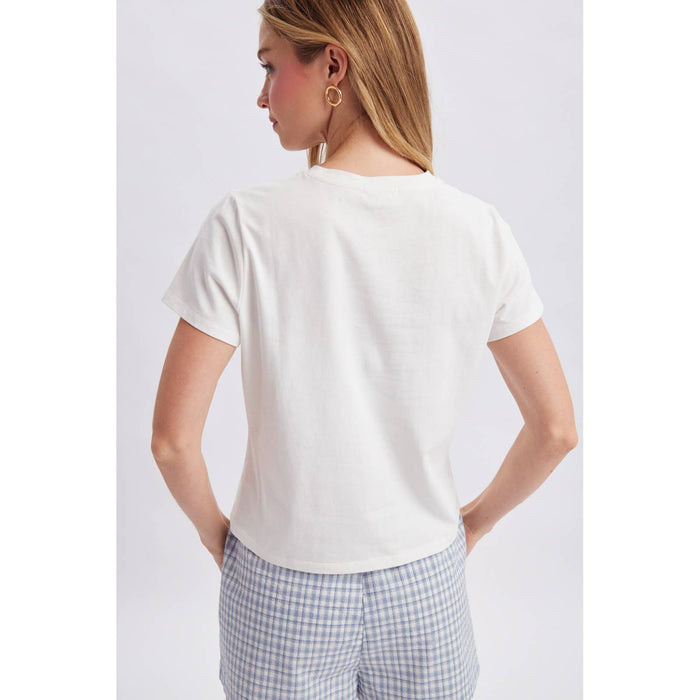 FLAG PATCHWORK KNIT TOP / WL26-12682: OFF WHITE/FLAG