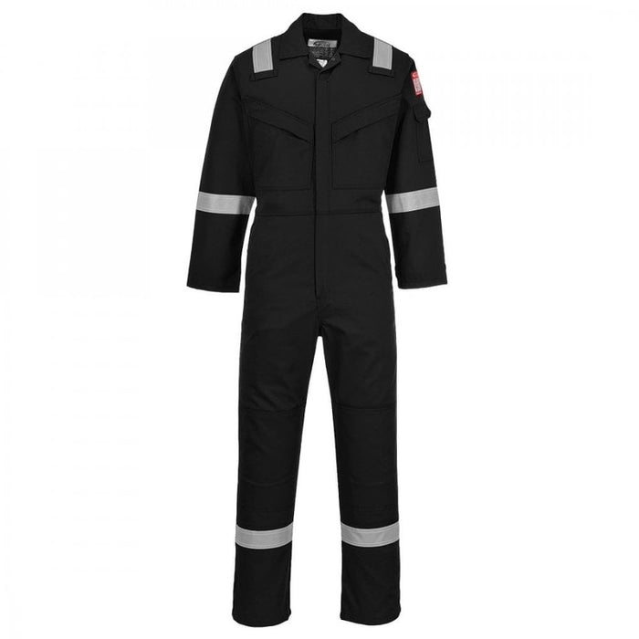 Flame Resistant Anti-Static Coverall - Black