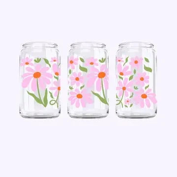 Flower Glass Coffee Cup