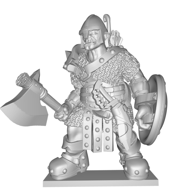 Foes STL Collection – The Bloody Skull Orcs