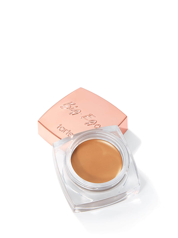 Tarte Big Ego cream shadow in open packaging on a white background