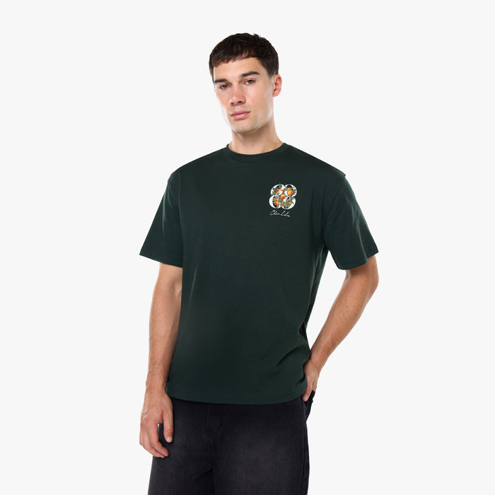 Fruit Emblem T-Shirt  | Forest Green
