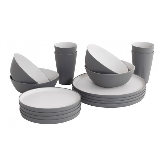 Gala 4 Person Dinner Set Grey Mist