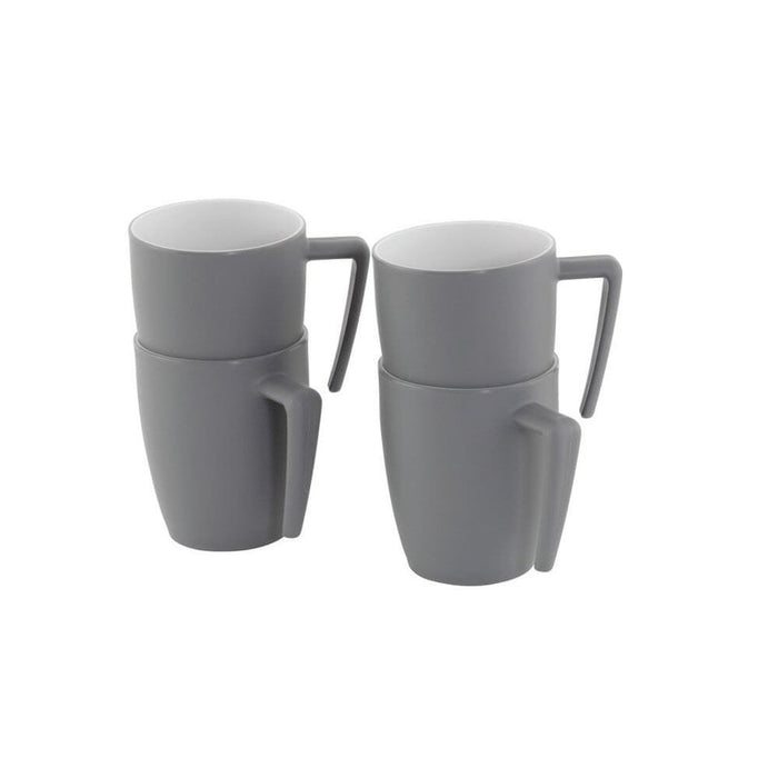 Gala 4 Person Mug Set Grey Mist