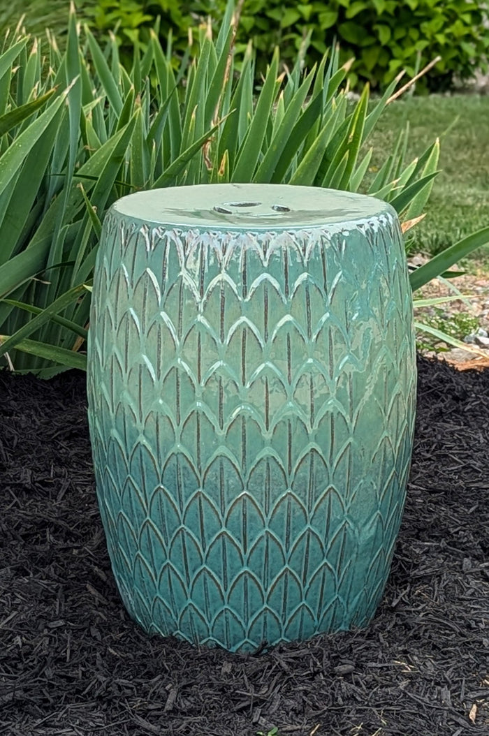 Garden Stool, Aquamarine