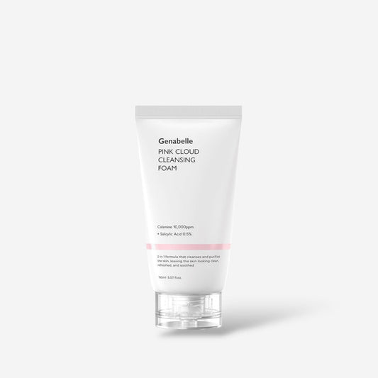 Genabelle Pink Cloud Cleansing Foam 150ml غسول جينابل بينك كلاود الرغوي - Princess Cosmetics Qatar