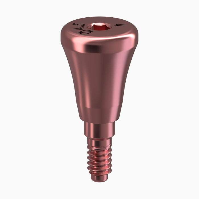 GENESIS ACTIVE™ Conical Healing Abutment, Concave, Ø4.5, H4.0mm
