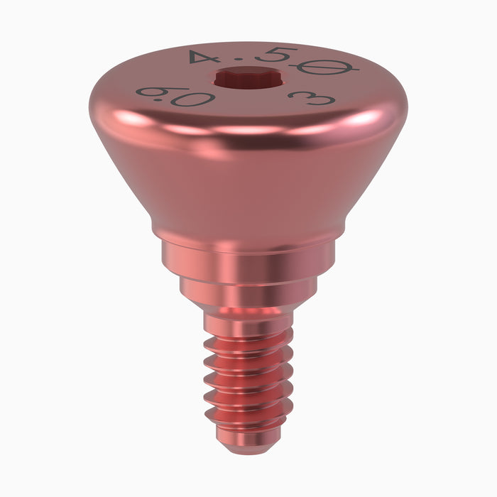 GENESIS® Healing Abutment, Conour, RD, F6.0 Contour C3.0 mm Ø4.5