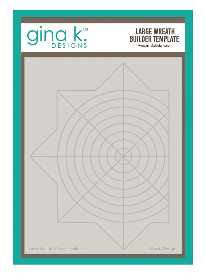 Gina K. Designs - Tool - Large Wreath Builder. Gina K. Designs Art Screens can be used with ink, sprays, pastes, and gels to create beautiful backgrounds and images. Available at Embellish Away located in Bowmanville Ontario Canada.