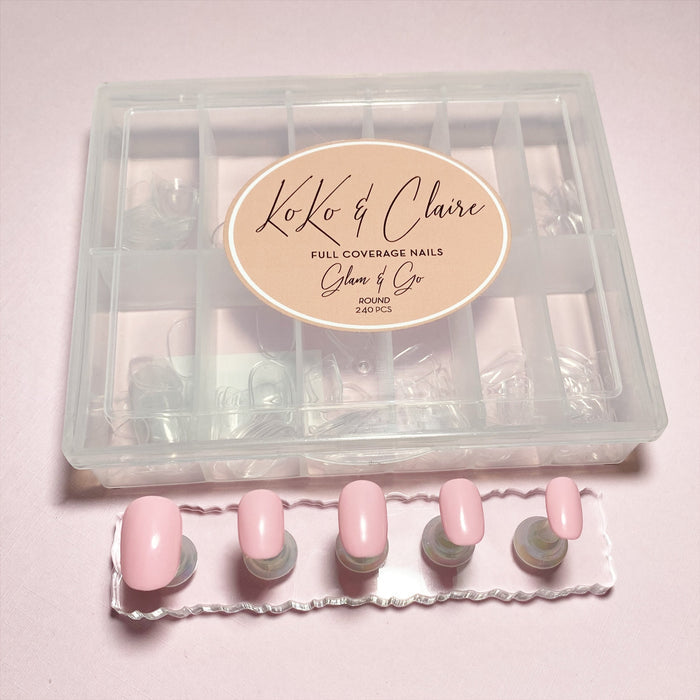 Glam & Go Full Coverage Nails - Round | Koko & Claire