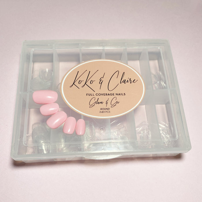 Glam & Go Full Coverage Nails - Round | Koko & Claire