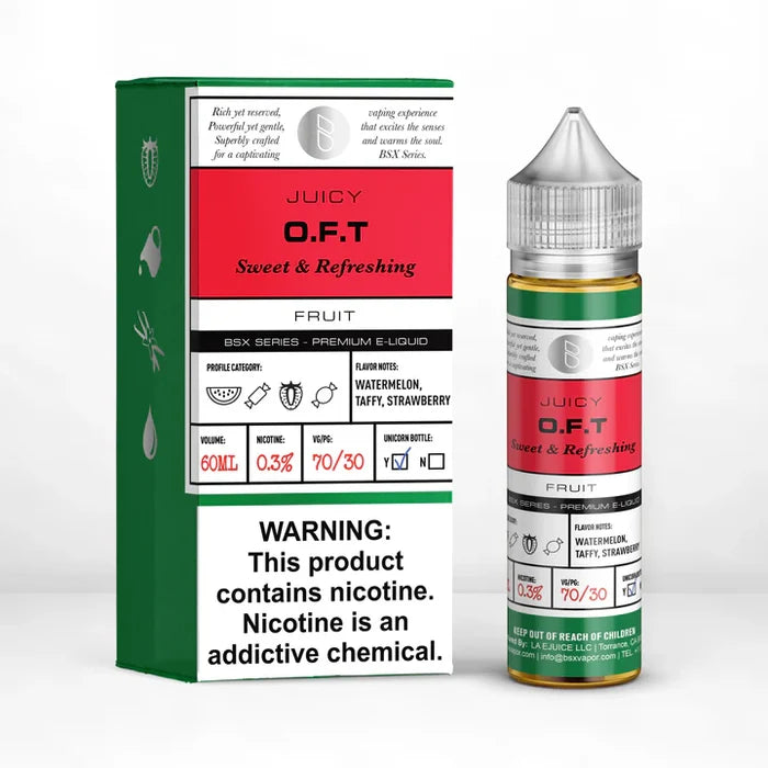 JUICY O.F.T SWEET AND REFRESHING FRUIT 0.3% NICOTINE