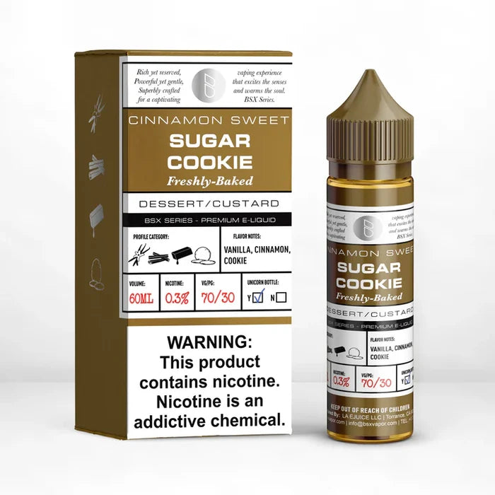 CINNAMON SWEET SUGAR COOKIE FRESHLY-BAKED DESSERT/CUSTARD 0.6% NICOTINE