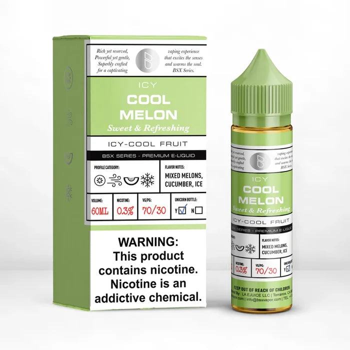 ICY COOL MELON SWEET AND REFRESHING ICY-COOL FRUIT 0.3% NICOTINE