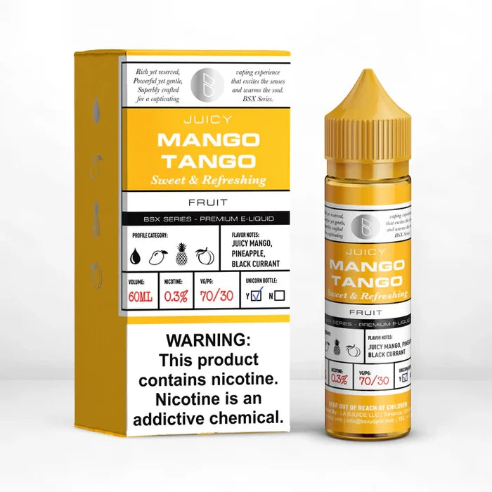 JUICY MANGO TANGO SWEET AND REFRESHING FRUIT 0.6% NICOTINE