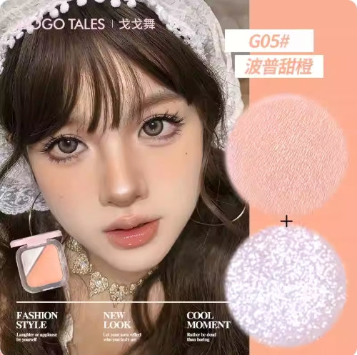 GOGOTALES Boom Boom Dual-color Blush And Highlighter Palette 11g