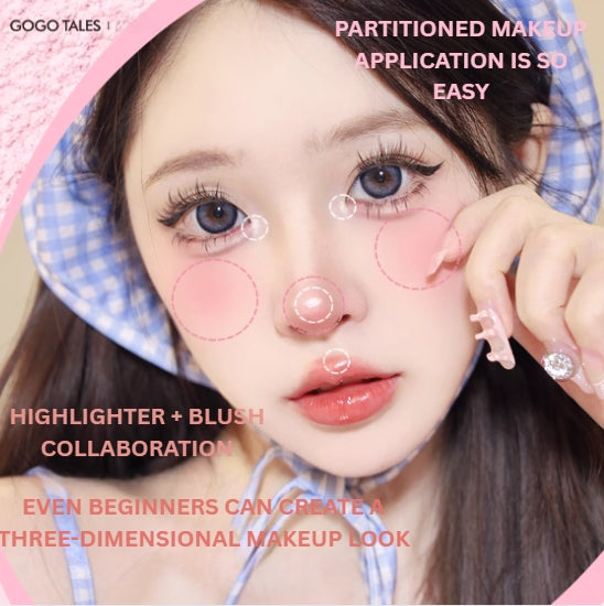 GOGOTALES Boom Boom Dual-color Blush And Highlighter Palette 11g