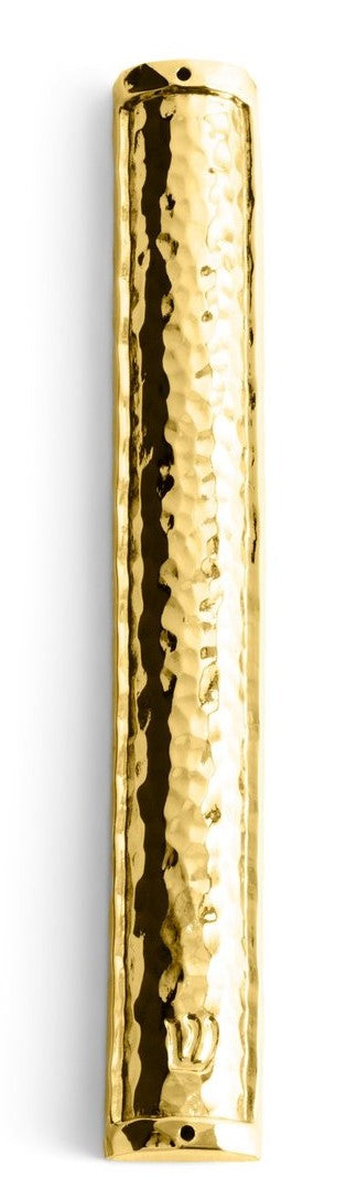 Gold Hammer tone Mezuzah - Michael Aram - Mitzvahland.com