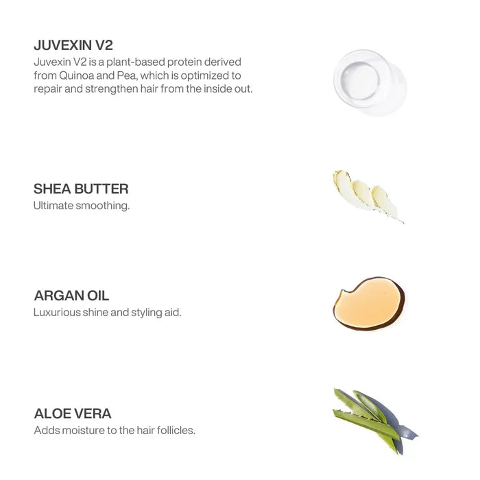 GK Hair Gold Shampoo and Conditioner ingredients: Juvexin V2 protein repairs, shea butter smooths, argan oil shines, aloe vera hydrates