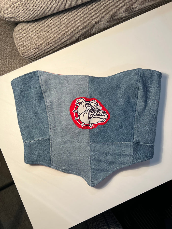 Gonzaga Bulldogs Bustier Womens - Fits size M-L cropped best
