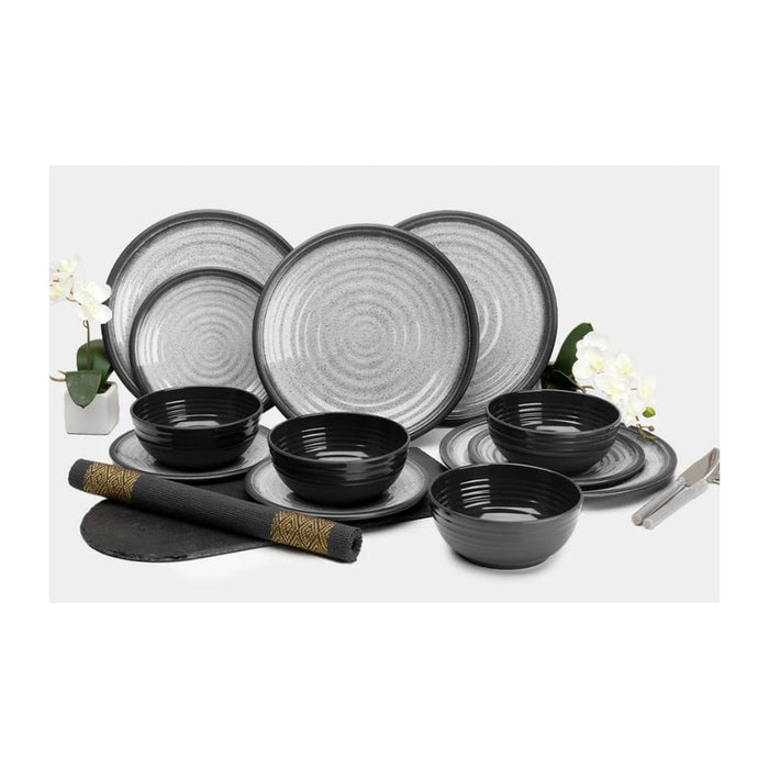 Granite Grey 12 pc Melamine Set