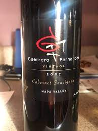 GUERRERO FERNADNO CABERNET SAUVIGNON SONOMA 2007