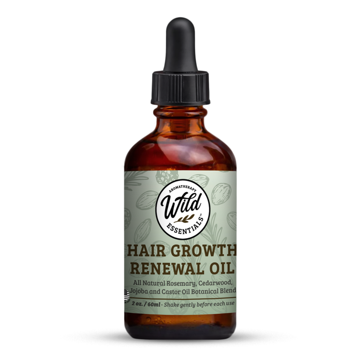 Hair Growth Renewal Oil (2 oz) – Rosemary, Peppermint & Cedarwood Blend