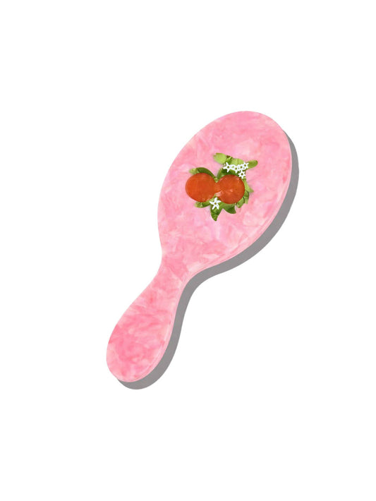Hand-painted Orange Blossom Amazing Hair Day Brush | Eco-Friendly