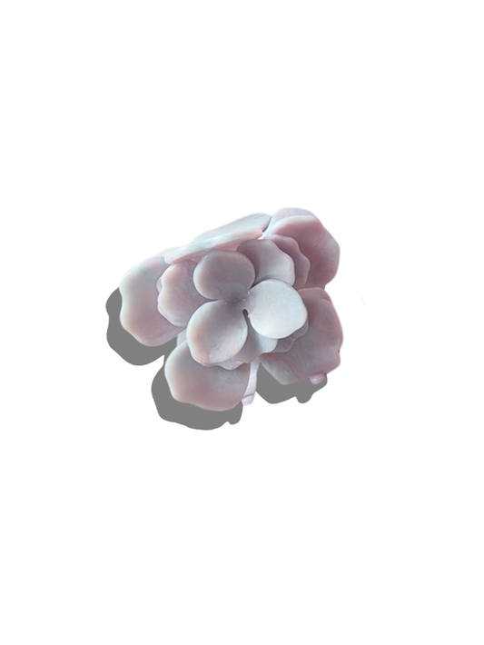 Handmade Origami Gardenia Flower Claw Hair Clip: Lavender