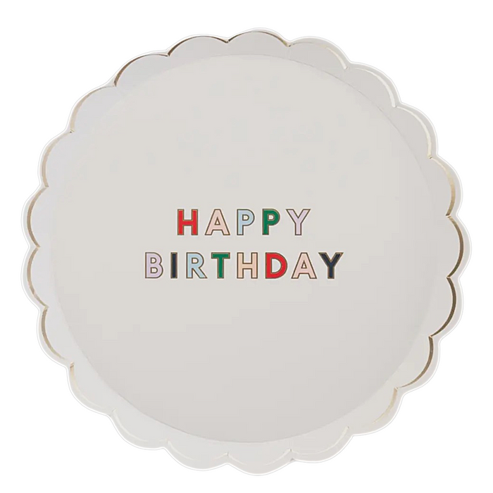 Happy Birthday-paper plates/napkins
