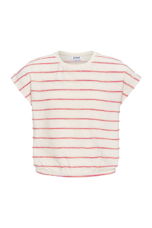 Hartley Top -Coral Stripe