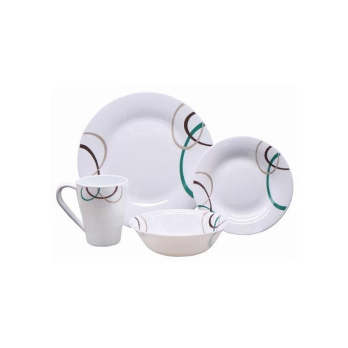 Horizon Orbit - 16 Piece Opalware Dining Set