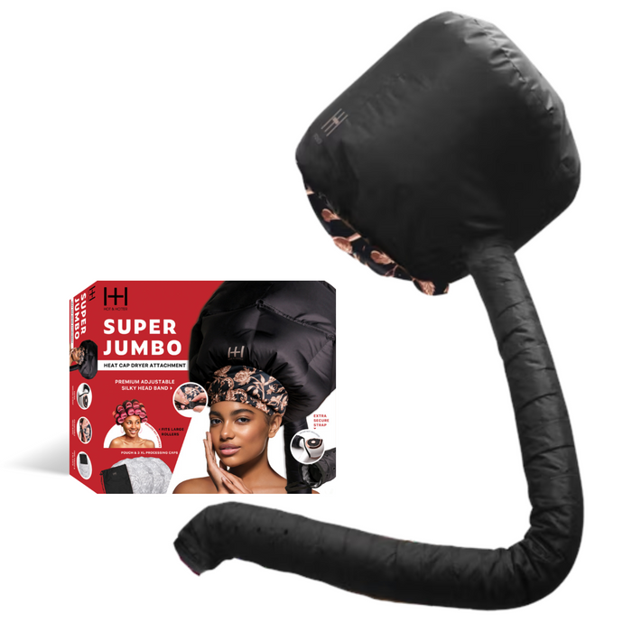 Hot & Hotter Super Jumbo Heat Cap Dryer Attachment, 1 Count, Black