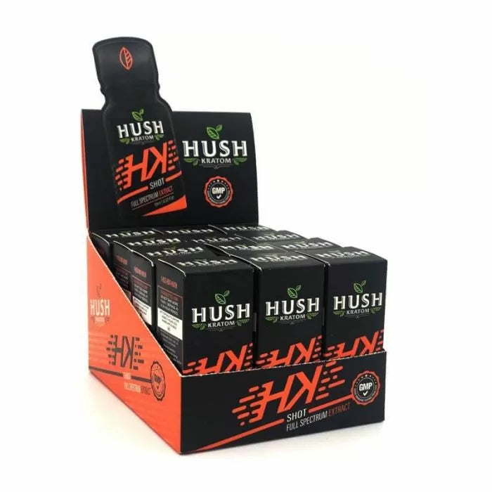 HUSH KRATOM | HK FULL SPECTRUM EXTRACT | KRATOM SHOT | 12 CT