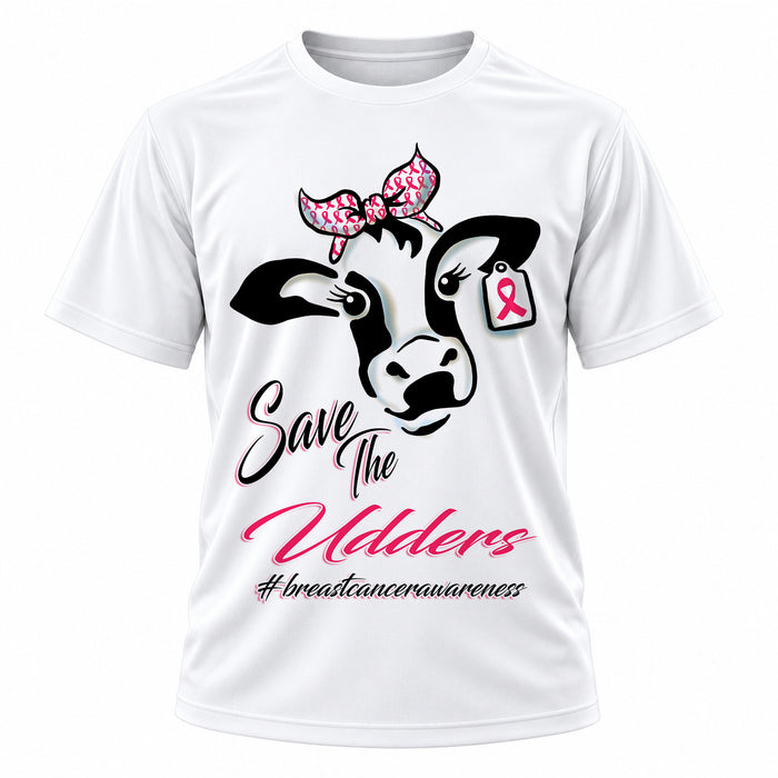 Personalized Cow T-Shirt, front-view T-shirt mockup featuring custom Air-Volution artwork by Mythic Airbrush