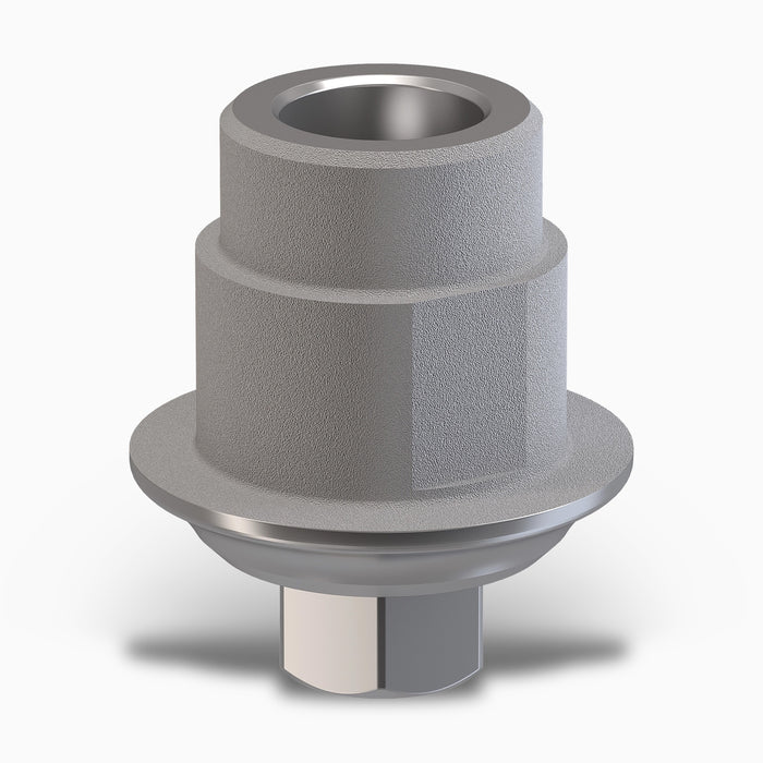 Internal Hex TiBase Abutment, Engaging, WP, Ø6.0 flare, C1.0 mm