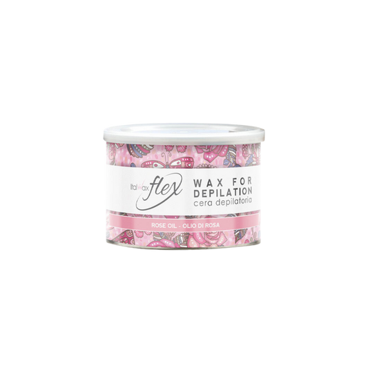 Italwax - Rose Oil Flex Wax Tin, 400ml