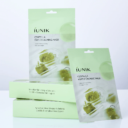 Iunik Centella Family Calming Mask (1 Sheet) قناع إيونيك سنتيلا المهدئ للعائلة - Princess Cosmetics Qatar