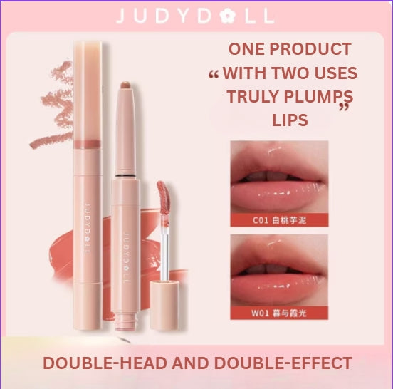 JUDYDOLL Double-ended Lip Gloss Pen 2.5g - myernk