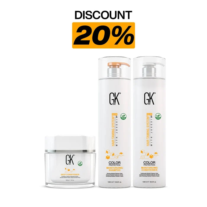 Jumbo Care Pack consisting of Deep Conditioner and the Moisturizing Duo with a Discount of 20% on it