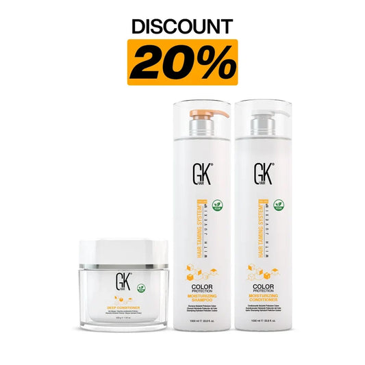 Jumbo Care Pack consisting of Deep Conditioner and the Moisturizing Duo with a Discount of 20% on it